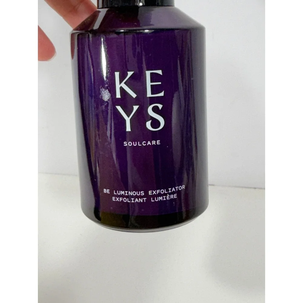 Keys Soulcare Be Luminous Exfoliator Powder Hojicha Lactic Acid 2.29oz Purple